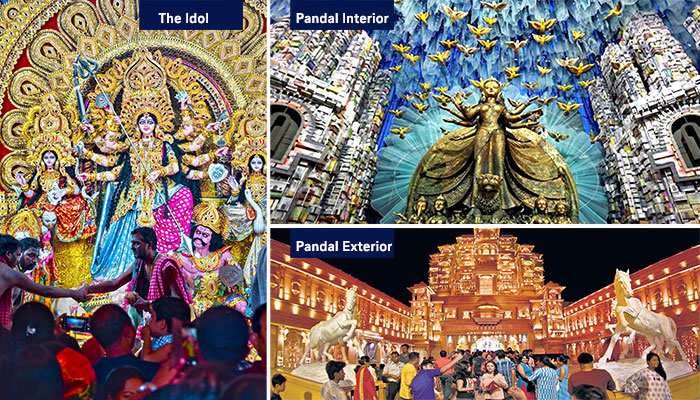 Durga Puja festival update designed by Lufthansa City Center Travels & Rentals